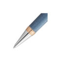 A Montblanc, Writers Edition Homage to Johann Wolfgang von Goethe Limited Edition Ballpoint Pen crafted in blue precious resin with gold and platinum-coated fittings.