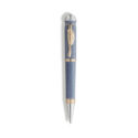 A Montblanc, Writers Edition Homage to Johann Wolfgang von Goethe Limited Edition Ballpoint Pen crafted in blue precious resin with gold and platinum-coated fittings.