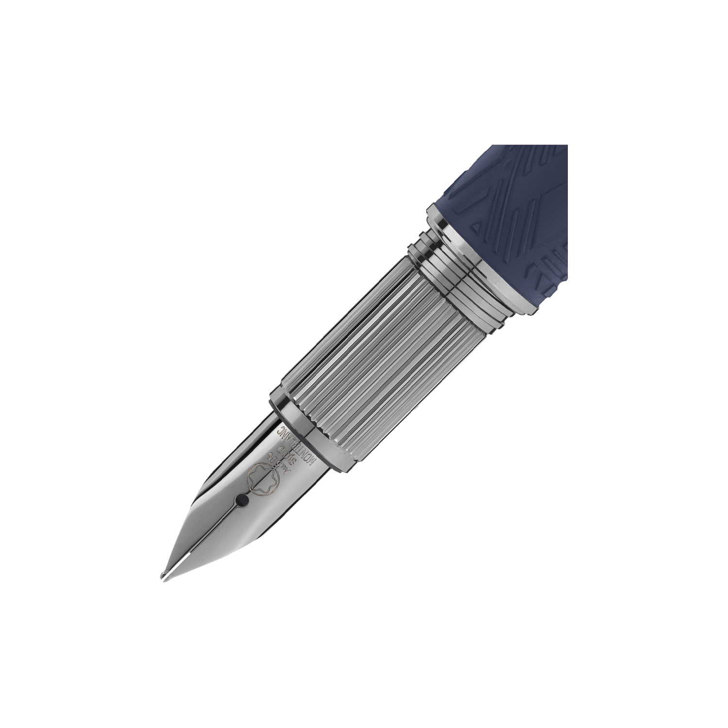 Montblanc, StarWalker Space Blue Resin Fountain Pen A Montblanc, StarWalker Space Blue Resin Fountain Pen crafted in blue precious resin with all metal parts coated in dark ruthenium and a hand-crafted rhutenium-coated Au 585 gold nib.