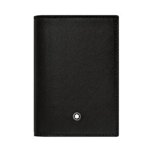 A Montblanc, Sartorial business card holder crafted in Italian full-grain calfskin with jacqard lining featuring the Montblanc emblem on the front.