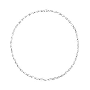 A sterling silver slim link necklace from Georg Jensen's Reflect collection.