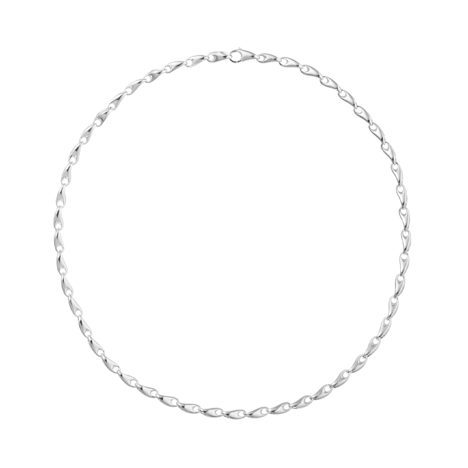 A sterling silver slim link necklace from Georg Jensen's Reflect collection.