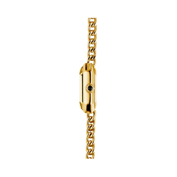 Herbelin, Octogône with a 22.2mm stainless steel and yellow gold PVD case and bracelet strap featuring a black mother of pearl dial.