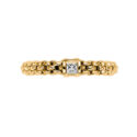 FOPE, Souls Collection, 18ct Yellow Gold Diamond Flex'It Ring An 18ct yellow gold Flex'It ring set with a single diamond belonging to FOPE's Souls collection.