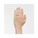 An 18ct rose gold Flex'It ring with a single green emerald belonging to FOPE's Souls collection.