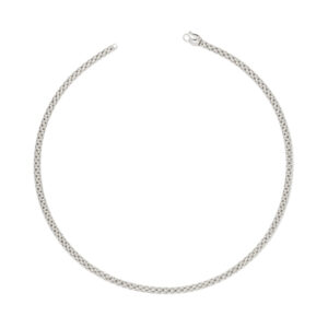 An 18ct white gold necklace with a lobster clasp belonging to FOPE's Unica collection.