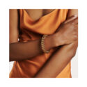 An 18ct yellow gold Flex'It bracelet belonging to FOPE's Luna collection.