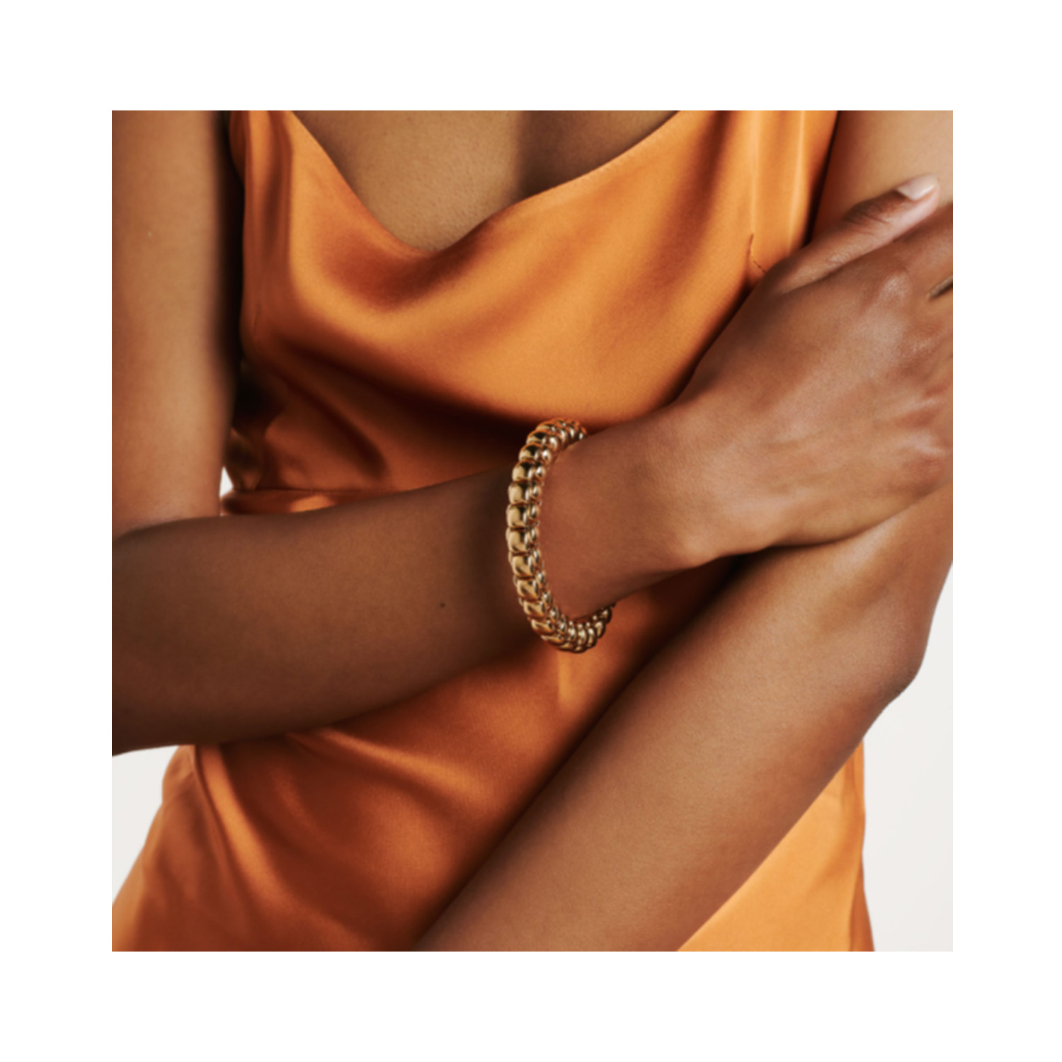 FOPE, Luna Collection, 18ct Yellow Gold Flex'It Bracelet An 18ct yellow gold Flex'It bracelet belonging to FOPE's Luna collection.