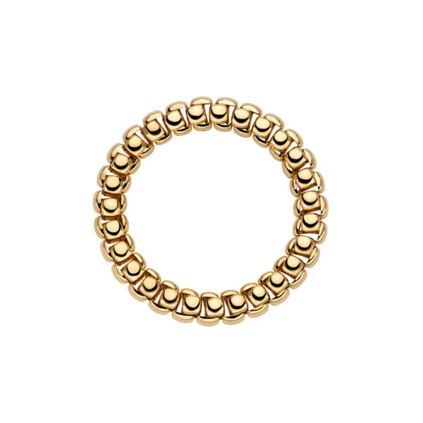 An 18ct yellow gold Flex'It bracelet belonging to FOPE's Luna collection.