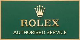 Rolex authorised service plaque