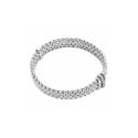 FOPE, Panorama Collection, 18ct White Gold Flex'It Bracelet: 0.08 carats An 18ct white gold Flex’It bracelet with one diamond set white gold rondel and two polished rose gold rondels, belonging to the FOPE Panorama collection.