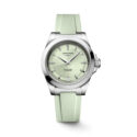 Longines, Conquest Sunray Green, Automatic Women's Watch Longines, Conquest with a 34mm stainless steel case and a green rubber strap featuring a date function and a green dial.