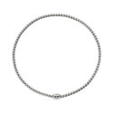 FOPE, EKA Collection, 18ct White Gold Flex'It Diamond Necklace: 0.01 carats An 18ct white gold Flex'It necklace with a single diamond set rondel, belonging to FOPE's EKA collection.