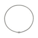 FOPE, EKA Collection, 18ct White Gold Diamond Set Necklace: 0.01 carats An 18ct white gold Flex'It necklace with a single diamond set rondel, belonging to FOPE's EKA collection.