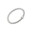 An 18ct white gold Flex’It bracelet with a double row diamond set rondel belonging to FOPE’s EKA collection.