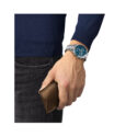 Tissot, PR516 Blue Chronograph, Quartz Men's Watch Tissot, PR516 Chronograph with a 40mm stainless steel case and bracelet strap featuring a chronograph and a blue dial with a blue and white bezel.