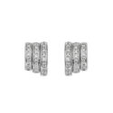 A pair of 18ct white gold diamond set stud earrings for pierced ears, belonging to the FOPE Prima collection.