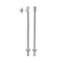 FOPE, Prima Collection, 18ct White Gold Diamond Drop Earrings: 0.36 carats A pair of 18ct white gold diamond set drop earrings for pierced ears, belonging to the FOPE Prima collection.