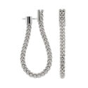 A pair of 18ct white gold hoop earrings for pierced ears, belonging to FOPE's Essentials Collection.