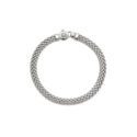 An 18ct white gold bracelet with a single clasp, belonging to the FOPE Vendôme collection.