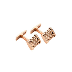 A pair of 18ct rose gold bar cufflinks belonging to FOPE's Panorama Collection.