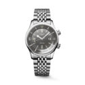 Longines, Legend Diver with a 39mm stainless steel case and bracelet strap featuring a grey dial.