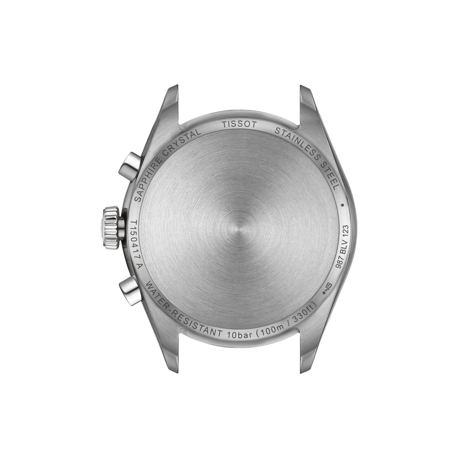 Tissot, PR 100 Chronograph White, Quartz Men's Watch Tissot, PR 100 with a 40mm stainless steel case and bracelet strap featuring a chronograph, date function and a white and blue coloured dial.