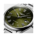Longines, Master Collection with a 40mm stainless steel case and bracelet strap featuring a date function and a green dial.