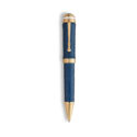 A Montblanc, Great Characters Homage to Queen Special Edition ballpoint pen crafted from blue precious resin with gold-plated fittings.