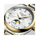 Longines, Master Collection Mother of Pearl & Diamond, Automatic Women's Watch Longines, Master Collection with a 34mm stainless steel and 18ct yellow gold plated case and bracelet strap featuring a moonphase complication and a diamond set mother of pearl dial.