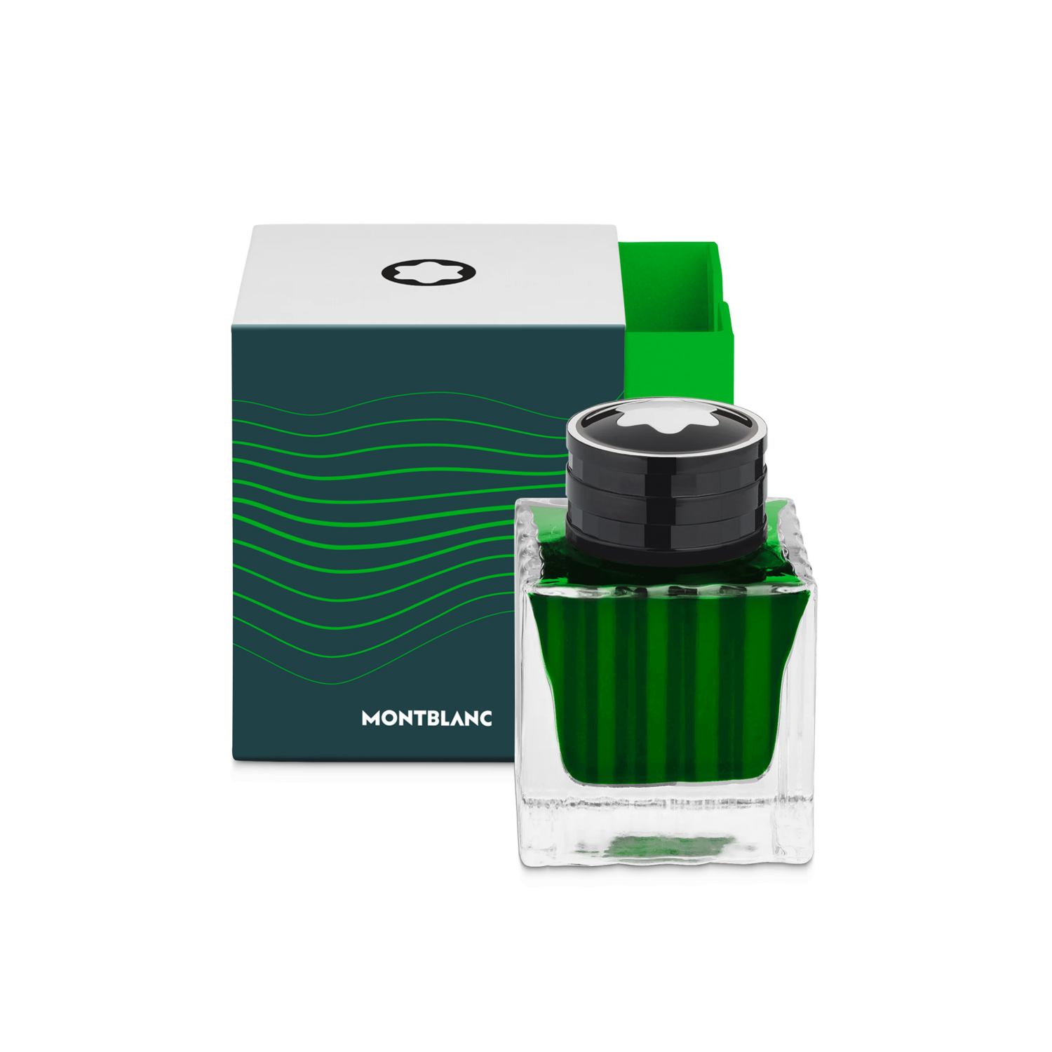 Montblanc, Ink Bottle StarWalker PolarGreen with 50ml of green ink.