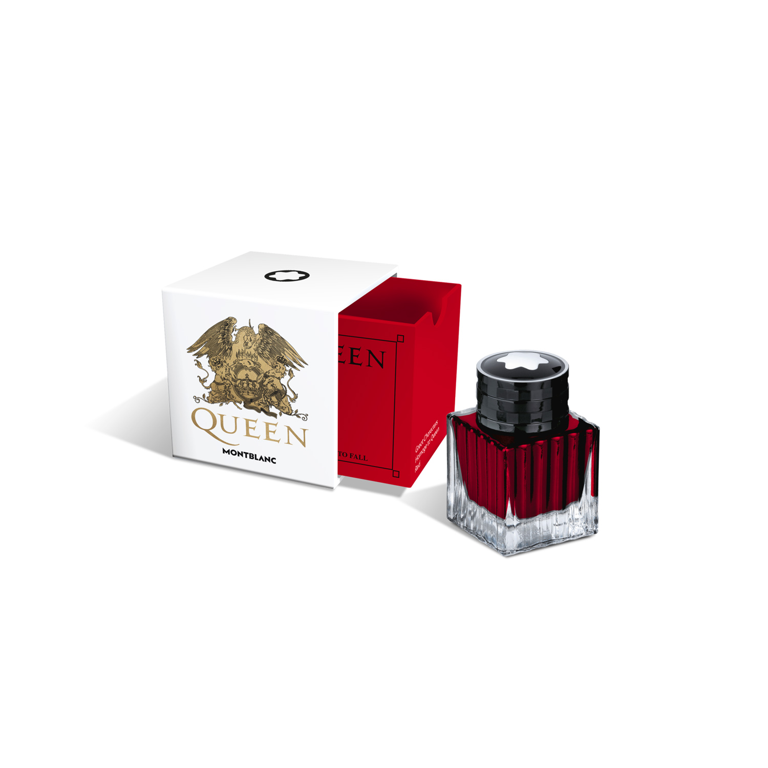 Montblanc, Ink Bottle Great Characters Homage to Queen: Red, 50ml Montblanc, Ink Bottle Great Characters Homage to Queen with 50ml of red ink.