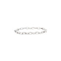 18ct White Gold Diamond Set Link Bracelet An 18ct gold, diamond set link bracelet.