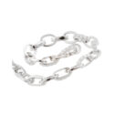 18ct White Gold Diamond Set Link Bracelet An 18ct gold, diamond set link bracelet.