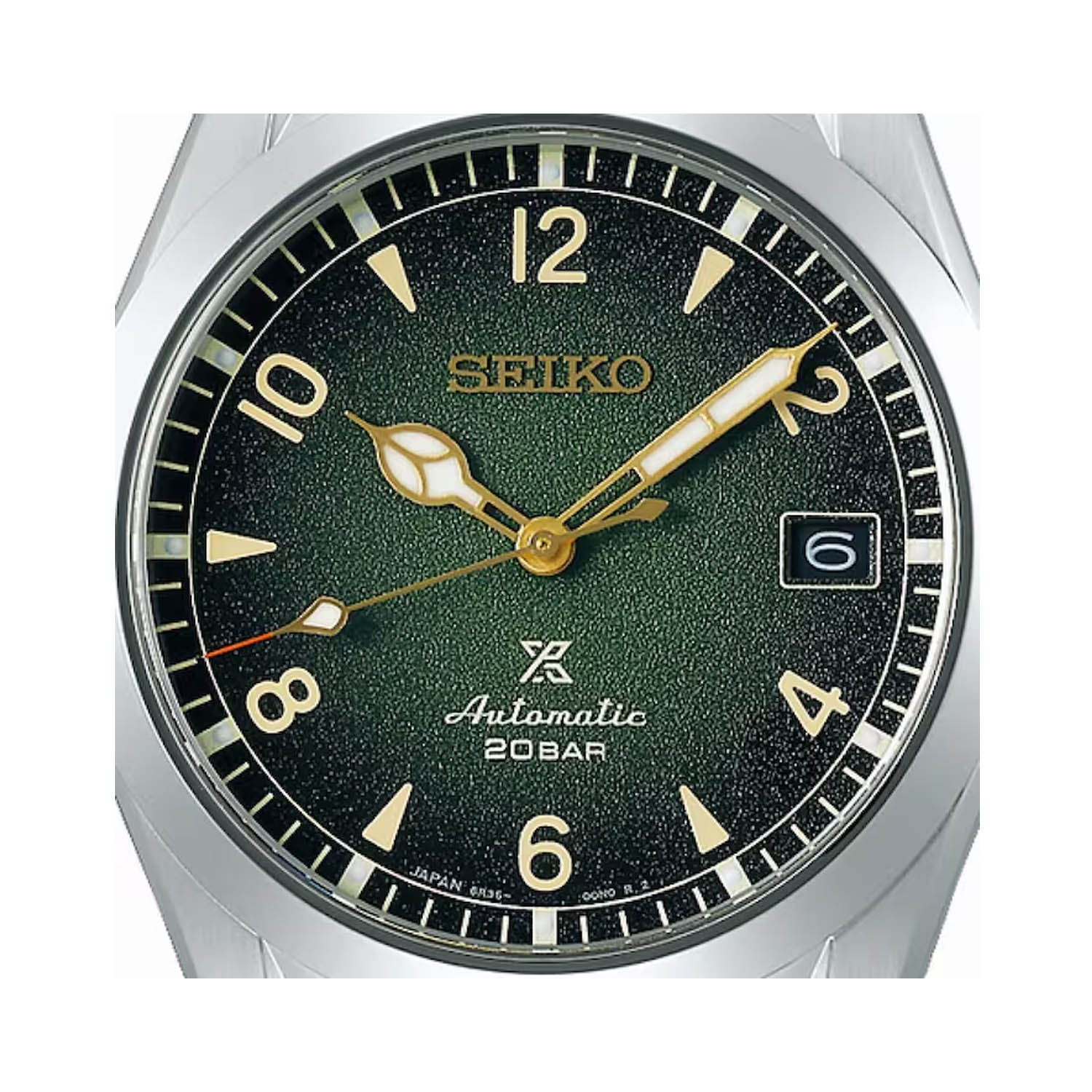 Seiko, Prospex Green 'Alpinist', Automatic Men's Watch Seiko, Prospex 'Alpinist' with a 38mm stainless steel case and bracelet strap featuring a date function and a green dial.