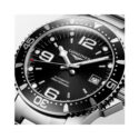 Longines, HydroConquest Sunray Black, Automatic Men's Watch Longines, HydroConquest with a 41mm stainless steel case and bracelet strap featuring a date function and a sunray black dial and bezel.