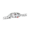 Mondaine, Classic White, Quartz Men's Watch Mondaine, Classic with a 40mm stainless steel case and bracelet strap featuring a white dial.