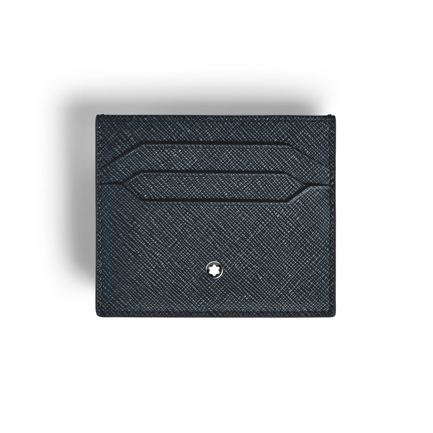 Montblanc, Sartorial Tweed Blue 6cc Card Holder Montblanc, Sartorial card holder crafted in tweed blue leather with six dedicated card slots and two additional pockets.