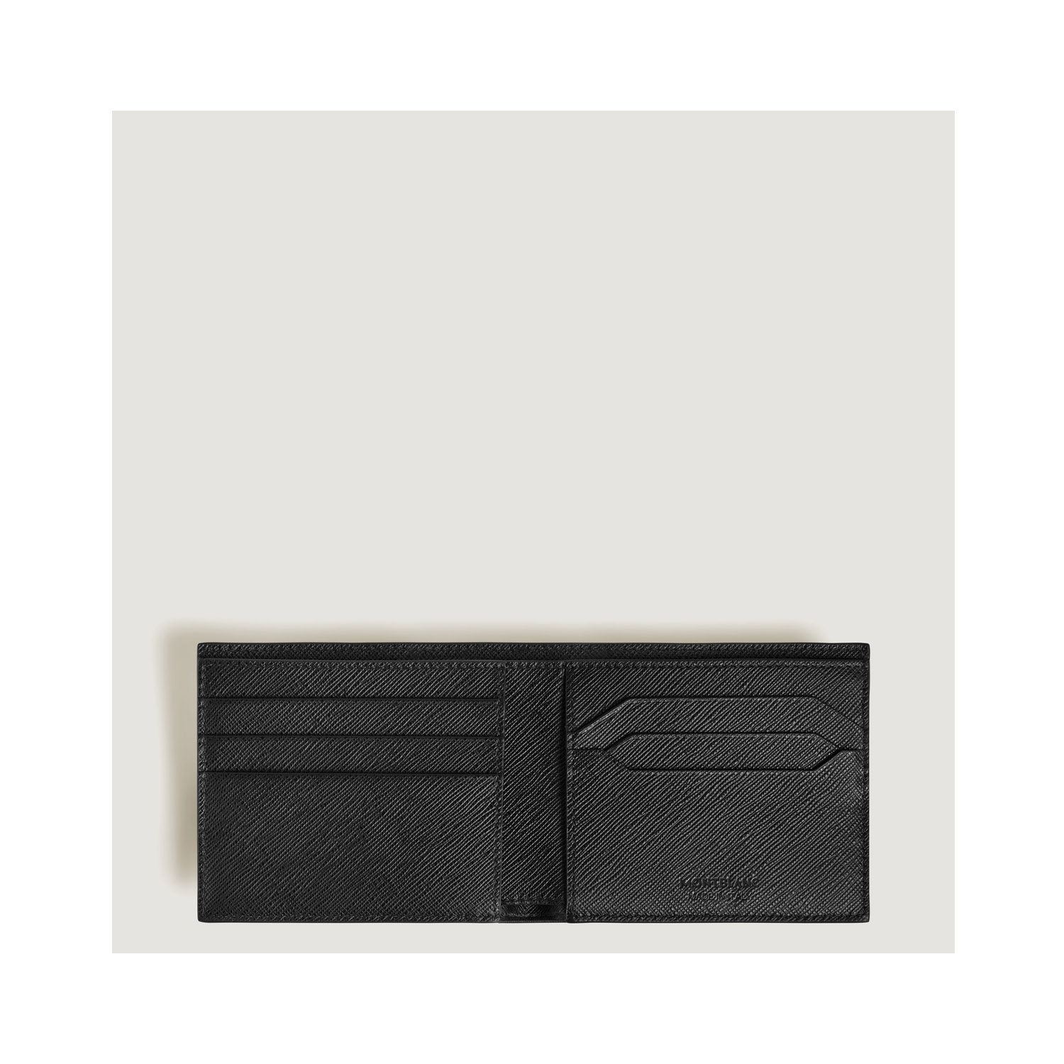 Montblanc, Sartorial Tweed Blue 6cc Wallet Montblanc, Sartorial wallet crafted in tweed blue leather with six dedicated spaces for cards, two compartments for banknotes and two additional smaller pockets.