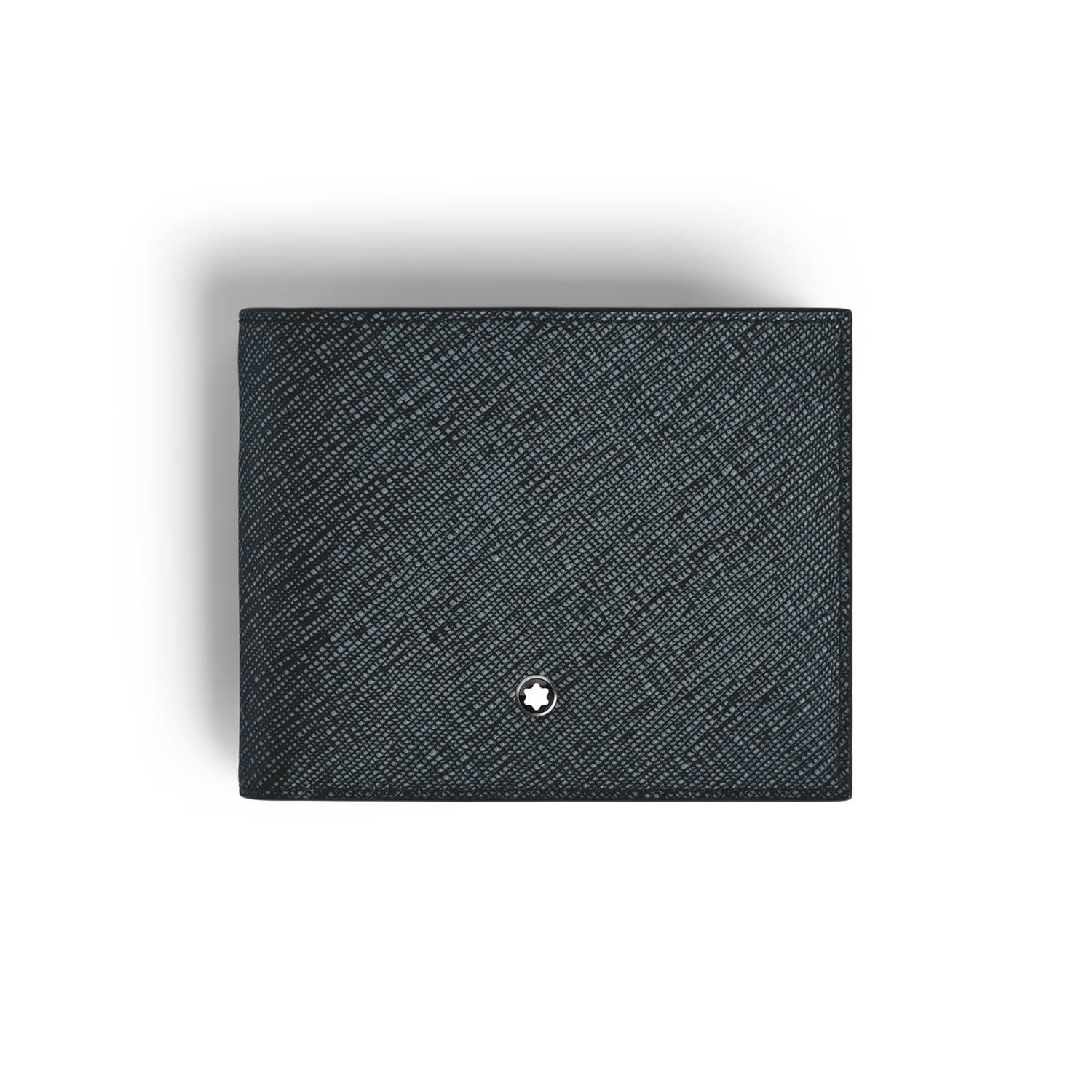 Montblanc, Sartorial Tweed Blue 6cc Wallet Montblanc, Sartorial wallet crafted in tweed blue leather with six dedicated spaces for cards, two compartments for banknotes and two additional smaller pockets.