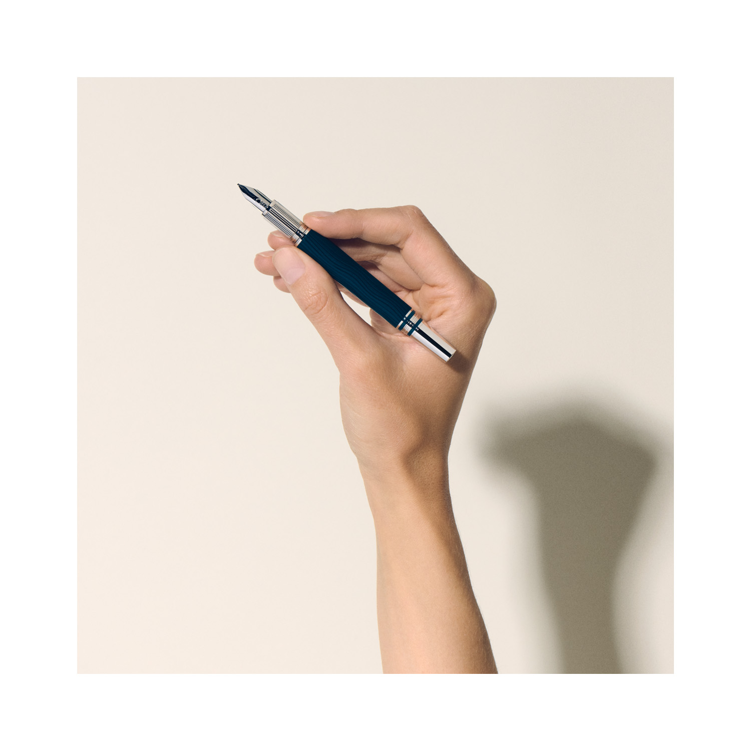 A Montblanc, StarWalker PolarGreen Fountain Pen crafted in green precious resin with platinum coated fittings, a hand-crafted Au 585 14ct gold, rhodium coated nib and a dome made from transparent resin with the Montblanc emblem that glows in low light.