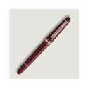 A Montblanc, Meisterstück Burgundy Red Classique Fountain Pen crafted from red precious resin with gold coated fittings and a hand-crafted Au585 14ct gold nib.
