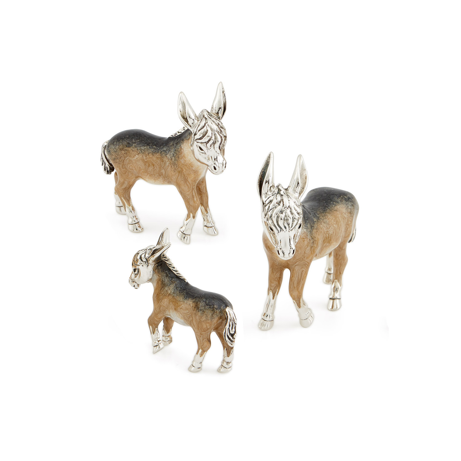 Saturno, Sterling Silver Donkey Figurine A sterling silver donkey figurine from Saturno by Francis Howard.