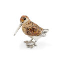 Saturno, Sterling Silver Woodcock Figurine A sterling silver woodcock figurine from Saturno by Francis Howard.