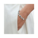 Georg Jensen, Sterling Silver Moonlight Grapes Bangle: Size Medium A sterling silver oxidised bead closed bangle from Georg Jensen's Moonlight Grapes collection.
