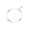 Georg Jensen, Sterling Silver Moonlight Grapes Chain Bracelet A sterling silver oxidised bead chain bracelet from Georg Jensen's Moonlight Grapes collection.