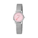 Mondaine, evo2 Pink, Quartz Women's Watch Mondaine, evo2 with a 26mm stainless steel case and bracelet strap featuring a pink dial.
