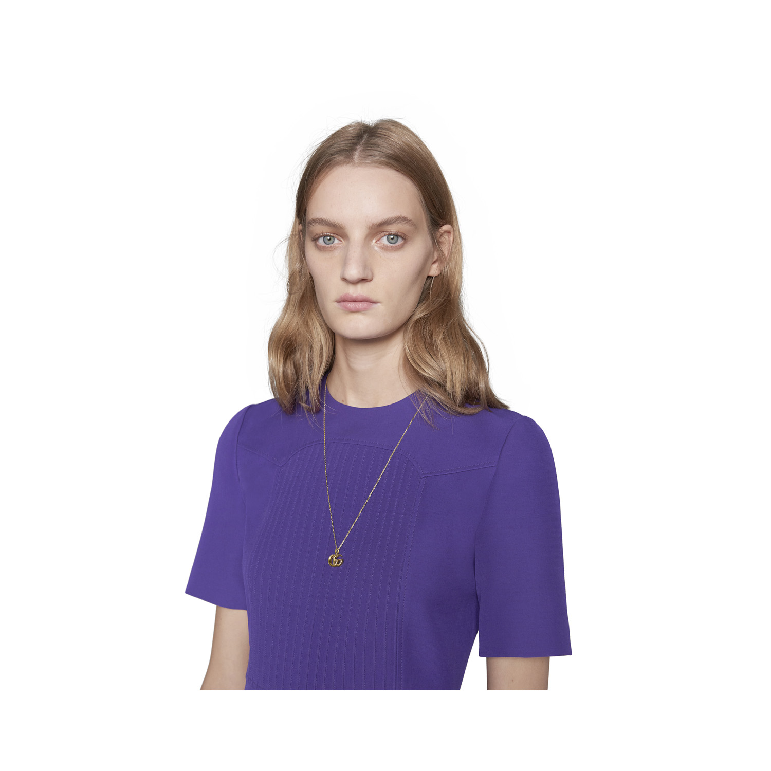 Gucci GG Running, 18ct Yellow Gold Necklace: 60 - 65cm An 18ct yellow gold necklace with pendant from Gucci's GG Running collection.