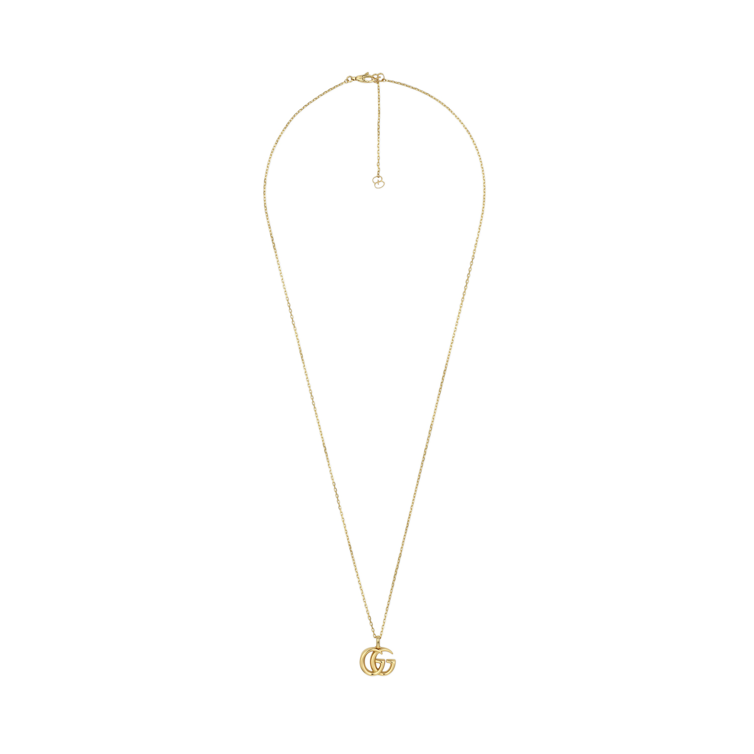 Gucci GG Running, 18ct Yellow Gold Necklace: 60 - 65cm An 18ct yellow gold necklace with pendant from Gucci's GG Running collection.