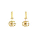 A pair of 18ct yellow gold, mini hoop earrings for pierced ears from Gucci's GG Running collection.
